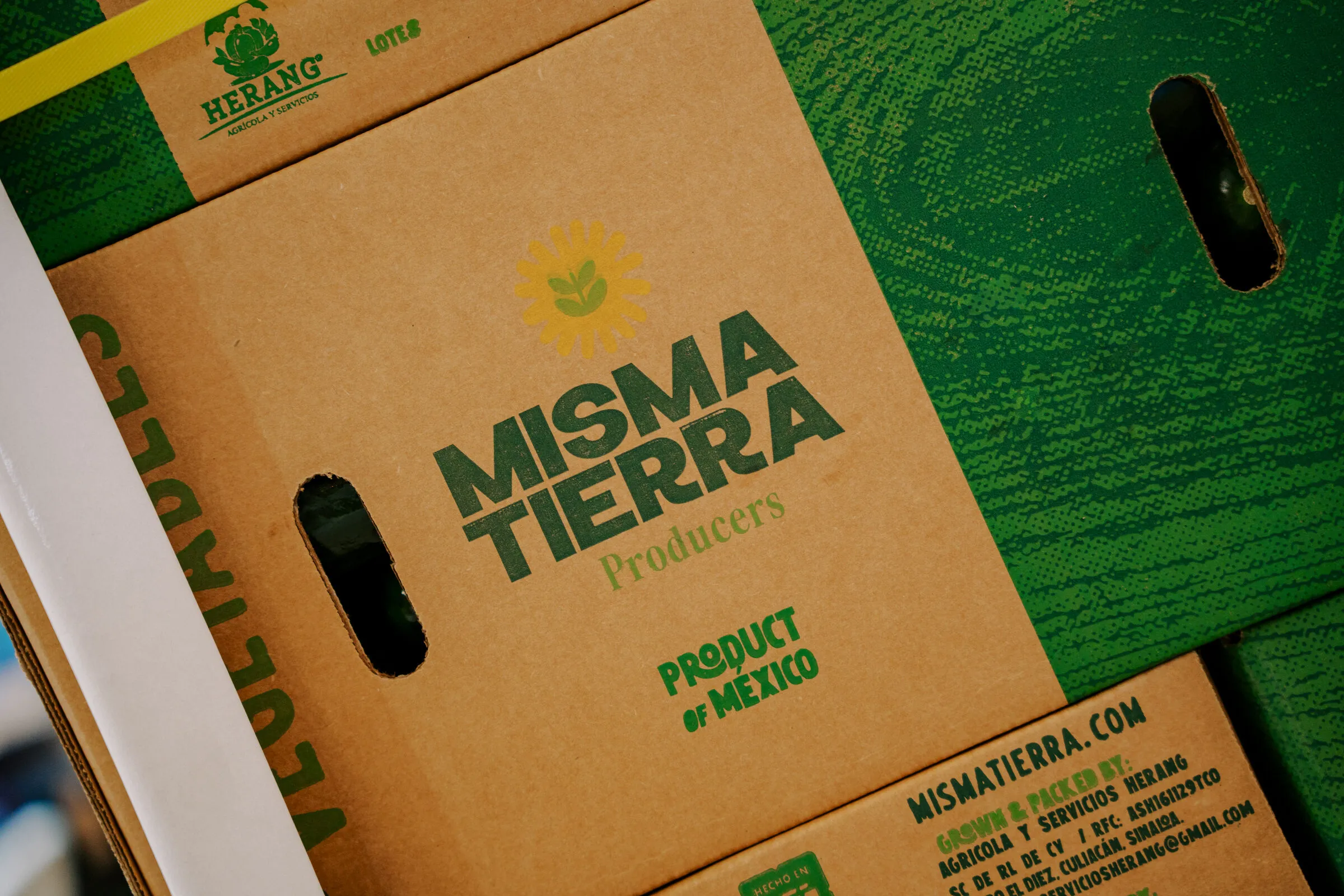 Detalle de la caja Misma Tierra